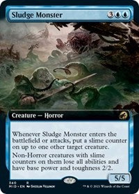 Magic: The Gathering Single - Innistrad: Midnight Hunt - Sludge Monster (Extended Art) - Rare/340 Lightly Played