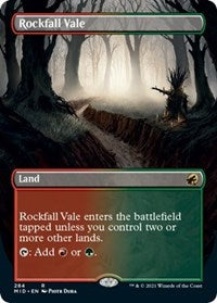 Magic: The Gathering Single - Innistrad: Midnight Hunt - Rockfall Vale (Borderless) - Rare/284 Lightly Played