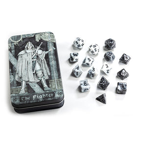 RPG Class Dice: Fighter Set Tin (15 Dice)