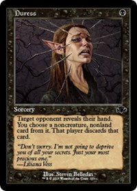 Magic: The Gathering Single - Dominaria Remastered - Duress (Retro Frame) - Common/303 Lightly Played