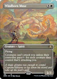 Magic: The Gathering Single - Dominaria Remastered - Windborn Muse (Borderless) - Rare/415 Lightly Played