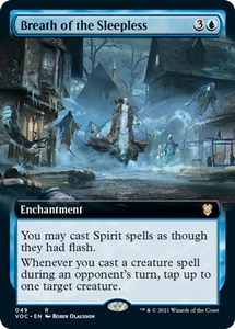 Magic: The Gathering - Commander: Innistrad: Crimson Vow - Breath of the Sleepless (Extended Art) Rare/049 LIghtly Played