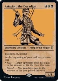 Magic: The Gathering Single - Commander Legends: Battle for Baldur's Gate - Astarion, the Decadent (Showcase) - Rare/413 Lightly Played
