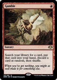 Magic: The Gathering Single - Dominaria Remastered - Gamble (Foil) - Rare/121 Lightly Played