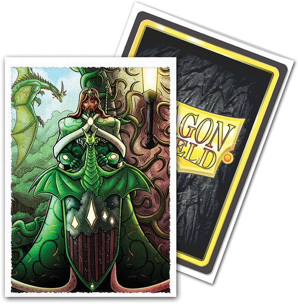 Dragon Shields: (100) Matte Art - King Mother Vanguard Portrait Standard Sleeves