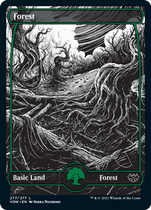 Magic: The Gathering - Innistrad: Crimson Vow - Forest (277) FOIL Land/277 Lightly Played