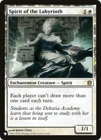Magic: The Gathering Single - The List - Born of The Gods - Spirit of the Labyrinth Rare/027 Lightly Played