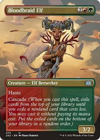Magic: The Gathering Single - Double Masters 2022 - Bloodbraid Elf (Borderless) - Uncommon/373 Lightly Played
