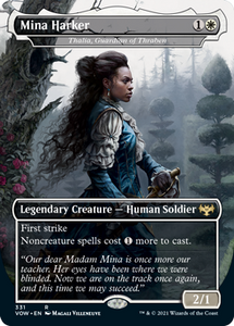 Magic: The Gathering - Innistrad: Crimson Vow - Mina Harker - Thalia, Guardian of Thraben FOIL Rare/331 Lightly Played