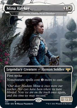 Magic: The Gathering - Innistrad: Crimson Vow - Mina Harker - Thalia, Guardian of Thraben FOIL Rare/331 Lightly Played