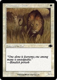 Magic: The Gathering Single - Dominaria Remastered - Savannah Lions (Retro Frame) (Foil) - Common/270 Lightly Played