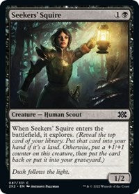 Magic: The Gathering Single - Double Masters 2022 - Seekers' Squire - FOIL Common/087 Lightly Played