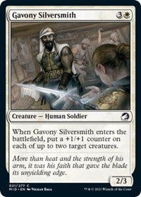 Magic: The Gathering Single - Innistrad: Midnight Hunt - Gavony Silversmith (Foil) - Common/021 Lightly Played