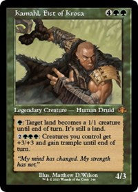 Magic: The Gathering Single - Dominaria Remastered - Kamahl, Fist of Krosa (Retro Frame) - Mythic/344 Lightly Played