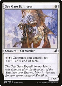 Magic: The Gathering Single - Zendikar Rising - Sea Gate Banneret Common/036 Lightly Played