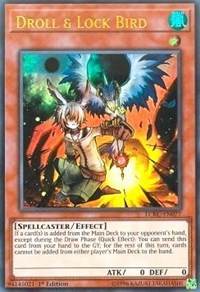 Yugioh / Yu-Gi-Oh! Single - Legendary Collection Kaiba - Droll & Lock Bird (1st Edition) - Ultra Rare/LCKC-EN077 Lightly Played