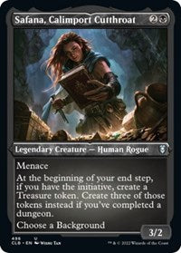 Magic: The Gathering Single - Commander Legends: Battle for Baldur's Gate - Safana, Calimport Cutthroat (Foil Etched) - Uncommon/496 Lightly Played