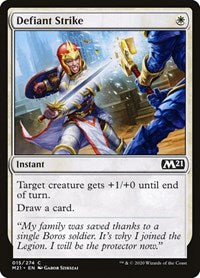 Magic: The Gathering Single - Core Set 2021 - Defiant Strike - Common/015 Lightly Played