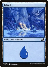 Magic: The Gathering - Ikoria: Lair of Behemoths - Island FOIL Legendary/264 Lightly Played