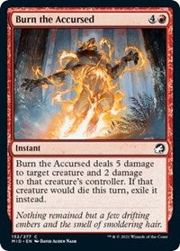 Magic: The Gathering Single - Innistrad: Midnight Hunt - Burn the Accursed - Common/137 Lightly Played