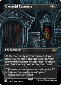 Magic: The Gathering Single - Dominaria Remastered - Oversold Cemetery (Borderless) - Rare/428 Lightly Played