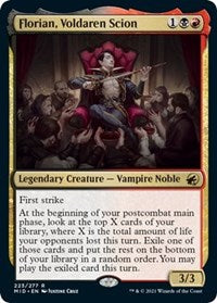 Magic: The Gathering Single - Innistrad: Midnight Hunt - Florian, Voldaren Scion (Foil) - Rare/223 Lightly Played