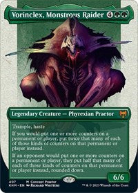 Magic: The Gathering Single - Phyrexia: All Will Be One - Vorinclex, Monstrous Raider (Concept Praetor) (Step-and-Compleat Foil) - Rare/407 Lightly Played