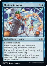 Magic: The Gathering - Unfinity - Motion Sickness (Foil) - Common/053 Lightly Played