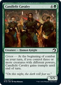 Magic: The Gathering Single - Innistrad: Midnight Hunt - Candlelit Cavalry - Common/175 Lightly Played