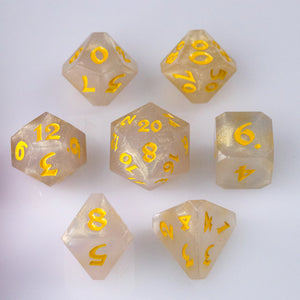 7 Piece RPG Set - Embers of Chaos - WordFanGirl x Die Hard Dice