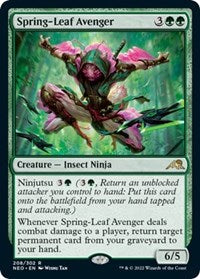Magic: The Gathering Single - Kamigawa: Neon Dynasty - Spring-Leaf Avenger Rare/208 Lightly Played