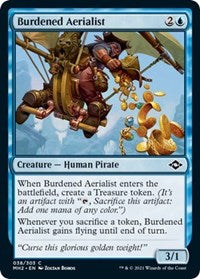 Magic: The Gathering Single - Modern Horizons 2 - Burdened Aerialist (Foil) - Common/038 Lightly Played