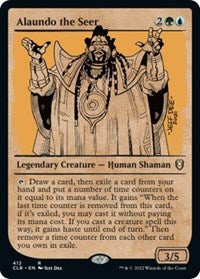 Magic: The Gathering Single - Commander Legends: Battle for Baldur's Gate - Alaundo the Seer (Showcase) - Rare/412 Lightly Played