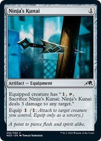 Magic: The Gathering Single - Kamigawa: Neon Dynasty - Ninja's Kunai Common/252 Lightly Played