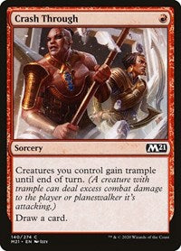 Magic: The Gathering Single - Core Set 2021 - Crash Through - Common/140 Lightly Played