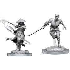 Magic the Gathering Unpainted Miniatures: W05 Kaito Shizuki & the Wanderer