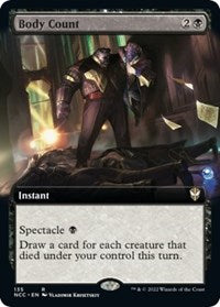 Magic: The Gathering Single - Streets of New Capenna - Body Count (Extended Art) - Rare/136 Lightly Played