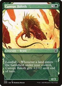 Magic: The Gathering Single - Zendikar Rising - Canopy Baloth (Showcase) Common/304 Lightly Played