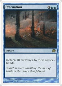 Magic: The Gathering - 8th Edition - Evacuation - Rare/076 Moderately Played