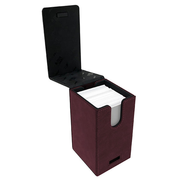 Deckbox: Alcove Tower- Suede Collection Ruby