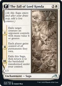 Magic: The Gathering Single - Kamigawa: Neon Dynasty - The Fall of Lord Konda Uncommon/012 Lightly Played