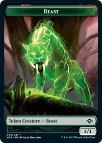 Magic: The Gathering Single - Modern Horizons 2 - Beast Token/009 Lightly Played