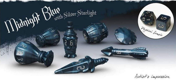 PolyHero Dice Rogue Set: Midnight Blue