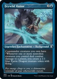 Magic: The Gathering Single - Commander Legends: Battle for Baldur's Gate - Feywild Visitor (Foil Etched) - Uncommon/484 Lightly Played