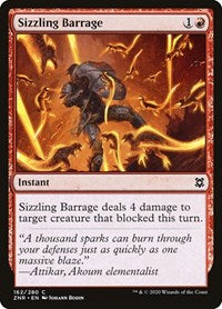 Magic: The Gathering Single - Zendikar Rising - Sizzling Barrage Common/162 Lightly Played