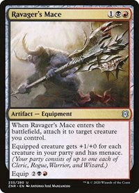 Magic: The Gathering Single - Zendikar Rising - Ravager's Mace Uncommon/235 Lightly Played