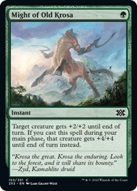 Magic: The Gathering Single - Double Masters 2022 - Might of Old Krosa - FOIL Common/153 Lightly Played