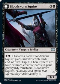 Magic: The Gathering Single - Innistrad: Crimson Vow - Bloodsworn Squire (Foil) Uncommon/097 Lightly Played