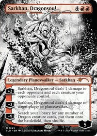 Magic: The Gathering Single - Secret Lair Drop Series - Sarkhan, Dragonsoul (Borderless) - FOIL Mythice/1245 Lightly Played