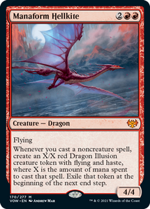 Magic: The Gathering - Innistrad: Crimson Vow - Manaform Hellkite Mythic/170 Lightly Played